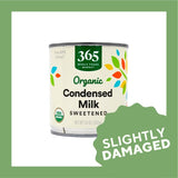 365 Organic Condensed Milk - Sweetened (397g) - Slightly Damaged - Organics.ph