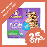 Annie's Organic Drizzle Granola Bars - Chocolate Chip (130g) - Organics.ph