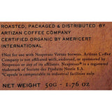 Artizan Organic Nespresso Coffee Pods - Cuba Mia Espresso Blend Decaffeinated (10 pods) - Organics.ph