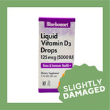 Bluebonnet Liquid Vitamin D3 Drops 5000 IU (30ml) - Slightly Damaged - Organics.ph