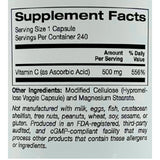 California Gold Nutrition Gold C Vitamin C 500mg, (240 Caps) - Organics.ph