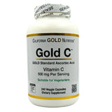 California Gold Nutrition Gold C Vitamin C 500mg, (240 Caps) - Organics.ph