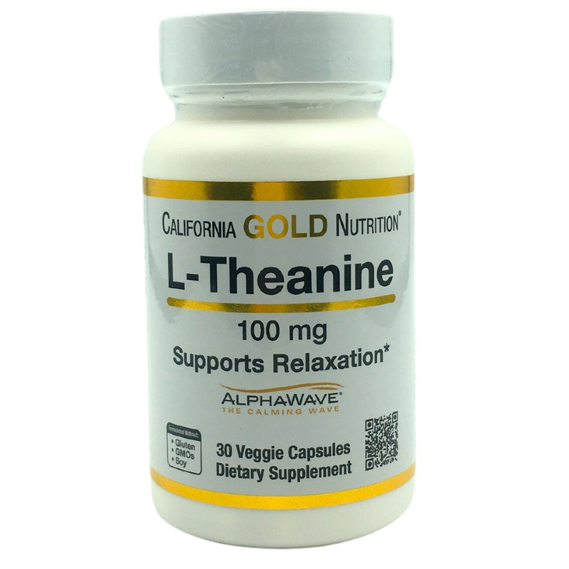 California Gold Nutrition L-Theanine 100mg (30 caps) - Organics.ph