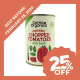 Ceres Organics Chopped Tomatoes With Basil (400g) - Slightly Damaged - Organics.ph