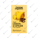 Ceres Organics Tea - Lemon & Ginger (20 bags) - Organics.ph