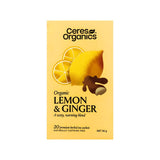 Ceres Organics Tea - Lemon & Ginger (20 bags) - Slightly Damaged - Organics.ph