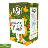 Heath and Heather Organic Green Tea - Ginger (20 tea bags) - Organics.ph