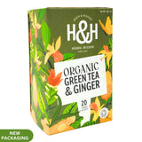 Heath and Heather Organic Green Tea - Ginger (20 tea bags) - Organics.ph