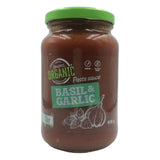 Jensens Organic Pasta Sauce - Basil & Garlic (400g) - Organics.ph