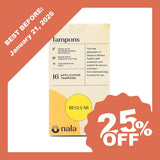 Nala Organic Biodegradable Tampons - Regular (16 tampons) - Organics.ph