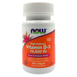 Now High Potency Vitamin D3 10000 IU (240 Softgels) - Organics.ph