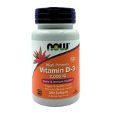 Now High Potency Vitamin D3 2000 IU (240 Softgels) - Organics.ph