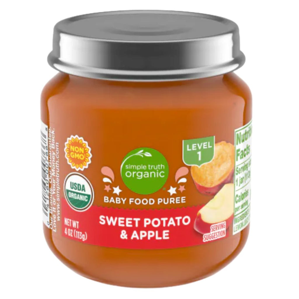 Simple truth organic baby food puree level 1 sweet potato apple 113g simple-truth-organic-baby-food-puree-level-1-sweet-potato-apple-113g