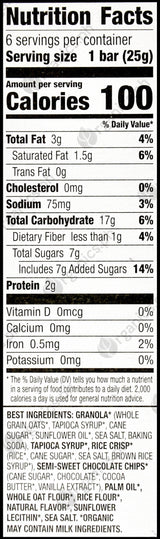 Annie's Organic Chewy Granola Bars - Chocolate Chip (151g) - Organics.ph