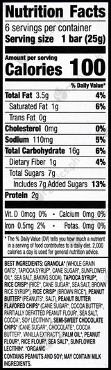 Annie's Organic Chewy Granola Bars - Peanut Butter Chocolate Chip (151g) - Organics.ph