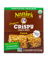 Annie's Organic Crispy Snack Bar - Cocoa (110g) - Organics.ph