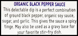 Asian Organics Black Pepper Sauce (200ml) - Organics.ph