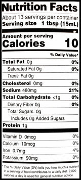 Asian Organics Low Sodium Soy Sauce (200ml) - Organics.ph