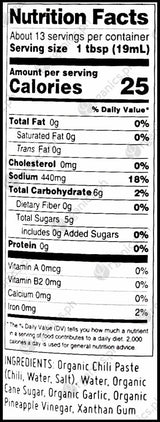 Asian Organics Sriracha Chili Sauce (435ml) - Organics.ph