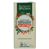 Australia's Own Organic Almond Milk - Unsweetened (1 liter) - Organics.ph