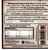 Bibliorganics Premium Fish Sauce Patis (750ml) - Organics.ph