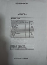 Bibliorganics Premium Fish Sauce Patis (750ml) - Organics.ph