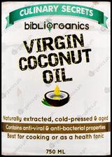 Bibliorganics Virgin Coconut Oil (750ml) - Organics.ph