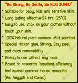 Bug Guard Organic Mosquito Repellent Sticker (12pcs) - Organics.ph