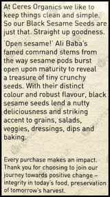 Ceres Organics Black Sesame Seeds (125g) - Organics.ph