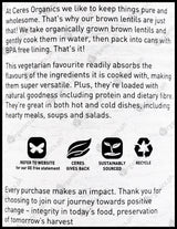 Ceres Organics Brown Lentils (400g) - Organics.ph