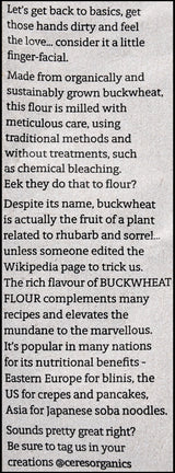 Ceres Organics Buckwheat Flour (700g) - Organics.ph
