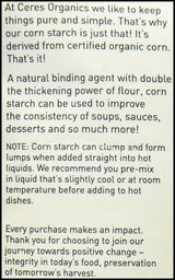 Ceres Organics Corn Starch (400g) - Organics.ph