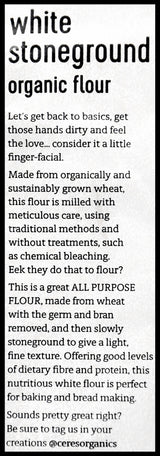 Ceres Organics Flour White Stoneground (800g) - Organics.ph