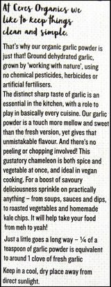 Ceres Organics Garlic Powder (50g) - Organics.ph