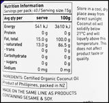 Ceres Organics High Heat Coconut Cooking Oil - Odorless (600g) - Organics.ph