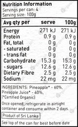Ceres Organics Organic Pineapple Chunks in Fruit Juice (400g) - Organics.ph