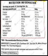 Ceres Organics Seaweed Snack Pack - Sea Salt & Vinegar (8 x 2g packs) - Organics.ph