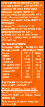 Ceres Organics Sunflower Oil (500ml) - Organics.ph