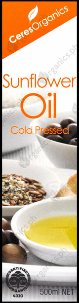 Ceres Organics Sunflower Oil (500ml) - Organics.ph