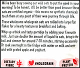 Ceres Organics Wholegrain Rolled Oats Jumbo (700g) - Organics.ph