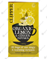 Clipper Organic Tea - Lemon & Ginger (25 bags) - Organics.ph