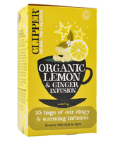 Clipper Organic Tea - Lemon & Ginger (25 bags) - Organics.ph