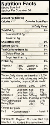 Coco Natura Organic Coconut Aminos Seasoning (150ml) - Organics.ph