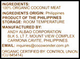 CocoWonder Organic Coconut Wrap 4pcs. (52g) - Organics.ph