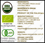 CocoWonder Organic Extra Virgin Coconut Oil - Glass Bottle (750ml) - Organics.ph