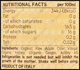 De Nigris Organic Apple Cider Vinegar - Honey & Ginger (500ml) - Organics.ph