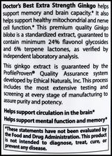 Doctor's Best Ginkgo Biloba 120mg (360 Caps) - Organics.ph