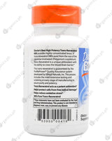 Doctor's Best High Potency Trans-Resveratrol 600, 600mg (60 caps) - Organics.ph