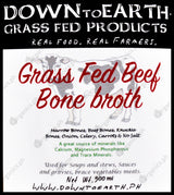 Down to Earth Grass Fed Beef Bone Broth - 24 Hour (500ml) - Organics.ph
