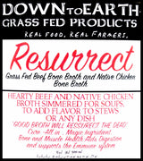 Down to Earth Resurrect Grass-Fed Beef & Native Chicken Bone Broth - 24 Hour (500ml) - Organics.ph